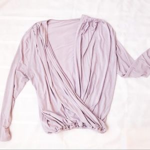 Lilac surplice top